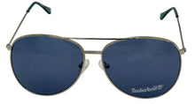Load image into Gallery viewer, Timberland Sunglass Mens S Nickletin Metal Aviator Solid Blue Lens TB7181 10V