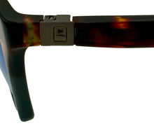 Load image into Gallery viewer, John Varvatos Mens Tortoise Grey Plastic Rectangle Sunglass V515, Mirror Lens