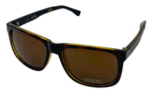 Load image into Gallery viewer, Guess Sunglass Mens Havana Rectangle Plastic Wrap, Brown Lens GF0234. 52E