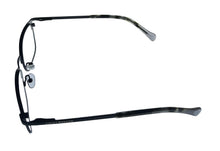 Load image into Gallery viewer, Lucky Mens Ophthalmic Soft Rectangle Black / Metal Frame. D814. 49mm