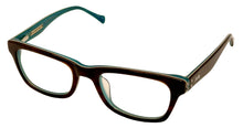 Load image into Gallery viewer, Lucky Brand Mens Ophthalmic Eyeglass Rectangle Brown Plastic Tropic 52mm