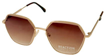 Load image into Gallery viewer, Kenneth Cole Reaction Gold Womens Fashion Square Metal Sunglass KC1389. 32F