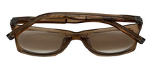Load image into Gallery viewer, John Varvatos Mens Crystal Brown Plastic Sqaure Sunglass Gradient Lens V515