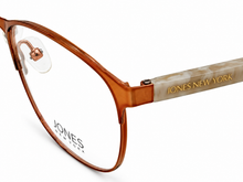 Load image into Gallery viewer, Jones New York Rose Gold Mens Metal Soft Square Eyewear , J491 58mm