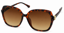 Load image into Gallery viewer, Guess Sunglass Womens Dark Havana Oversized Square Plastic, Gradient GF0425. 52F