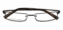 Load image into Gallery viewer, John Varvatos Mens Ophthalmic Eyeglass Rectangle Antique Pewter Metal V130. 54mm