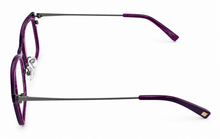 Load image into Gallery viewer, Jones New York Men's Purple Rectangle Plastic Reading Glass J773. 56mm 2.5X