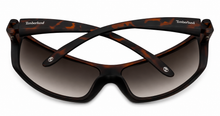 Load image into Gallery viewer, Timberland Rectangle Mens Plastic Wrap Matte Havana Sunglass TB7191. 56P