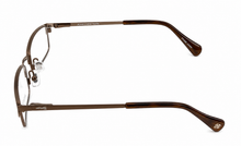 Load image into Gallery viewer, Lucky Big Kids Ophthalmic Soft Rectangle Metal Frame Break Time Brown 48mm