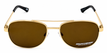 Load image into Gallery viewer, Skechers Mens Gold Aviator Metal Sunglass. SE8058. 32E