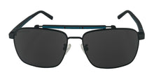 Load image into Gallery viewer, Share Converse Mens Black Metal Square Aviator Sunglass, Smoke Lens SCO 229. 531