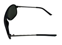 Load image into Gallery viewer, Timberland Matte Black Mens Plastic Square Aviator Sunglass Smoke Lens TB7291 2N