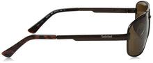 Load image into Gallery viewer, Timberland Mens Sunglass Brown Metal Aviator Solid Brown Lens TB7119 48E