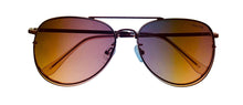 Load image into Gallery viewer, Kenneth Cole Reaction Mens Rose Gold Front Mount Aviator Sunglass KC1354. 28T