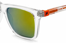 Load image into Gallery viewer, Fila Big Kids Clear Soft Square Plastic Sunglass, Orange Mirror SF1155 48mm