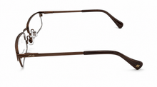 Load image into Gallery viewer, Lucky Big Kids Ophthalmic Soft Rectangle Metal Frame Break Time Brown 48mm