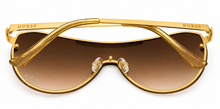 Load image into Gallery viewer, Guess Mens Rose Gold Shield Sunglasses, Pink Gradient Lens. GO00039. 28F