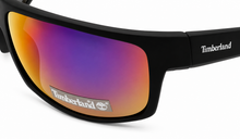 Load image into Gallery viewer, Timberland Sunglass Mens Matte Black Plastic Wrap, Flash Lens TB7191. 2Q