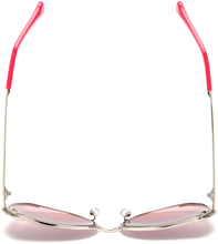 Load image into Gallery viewer, Lucky Brand Nose Guard Unisex Square Oversized Fashion Sunglasses, Gold