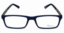 Load image into Gallery viewer, Chopard Mens Rectangle Matte Dark Blue Plastic Eyewear Frame VCH162 991 54mm