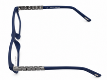 Load image into Gallery viewer, Chopard Mens Rectangle Matte Dark Blue Plastic Eyewear Frame VCH162 991 54mm