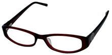 Load image into Gallery viewer, Jones New York Womens Burgundy Plastic Rectangle Eyewear Frame. J747. 53mm