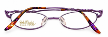 Load image into Gallery viewer, Bob Mackie Violet Soft Oval Eyewear Stainless Steel Metal Frame, BM 818 50mm