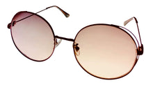 Load image into Gallery viewer, Lucky Brand Womens Brown Round Metal Sunglass, Brown Gradient Lens D2003