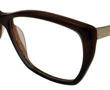 Load image into Gallery viewer, Jones New York Womens Petite Plastic Rectangle Eyewear , Brown J770 . 56mm