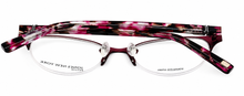 Load image into Gallery viewer, Jones New York Womens Rimless Oval Burgundy Metal Eyewear Frame. J145 48mm