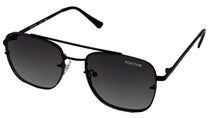 Load image into Gallery viewer, Kenneth Cole Reaction Satin Black Mens Metal Square Front Mount, KC1399 1B
