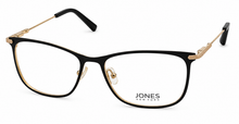 Load image into Gallery viewer, Jones New York Black Mens Metal Rectangle Eyewear Frame, J489. 56mm
