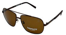 Load image into Gallery viewer, Timberland Men Copper Sunglass Metal Aviator, Brown Polarized Lens TB7161 49H
