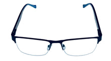 Load image into Gallery viewer, Lucky Brand Mens Ophthalmic Eyeglass Rectangle Navy Metal D513. 53mm
