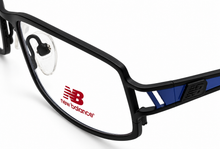 Load image into Gallery viewer, New Balance Unisex Eyeglass Metal Rectangle Frame #392 Black / Blue 51mm