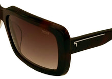 Load image into Gallery viewer, Tumi Mens Tortoise Rectangle Mens Plastic Sunglass, Gradient Lens STU 002 722