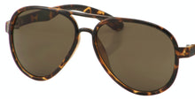 Load image into Gallery viewer, Perry Ellis Mens Sunglass Demi Plastic Aviator, Light Brown Lens PE59 1