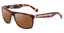 Load image into Gallery viewer, John Varvatos Mens Olive Tortoise Crystal Plastic Rectangle Sunglass V543