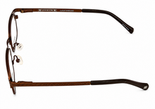 Load image into Gallery viewer, Lucky Brand Mens Ophthalmic Eyeglass Rectangle Brown Metal D802 47mm