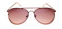 Load image into Gallery viewer, Kenneth Cole Reaction Mens Rose Gold Front Mount Aviator Sunglass KC1354. 28T