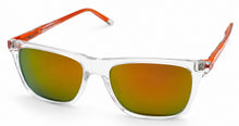 Load image into Gallery viewer, Fila Big Kids Clear Soft Square Plastic Sunglass, Orange Mirror SF1155 48mm