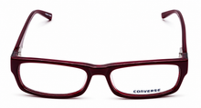 Load image into Gallery viewer, Converse Mens Eyeglass Rectangle Plastic Frame Invent Burgundy. 54mm