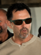 Load image into Gallery viewer, Fila Mens Matte Green Rectangle Plastic Wrap Sunglass SF9347 0B56