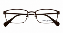 Load image into Gallery viewer, Lucky Big Kids Ophthalmic Soft Rectangle Metal Frame Break Time Brown 48mm