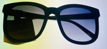 Load image into Gallery viewer, Lucky Brand Womens Plastic Black Large Square Sunglass, Gradient Lens D2006