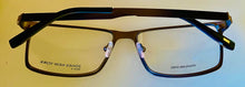 Load image into Gallery viewer, Jones New York Mens Rectangle Mens Black Metal Eyewear Frame, J354 58mm