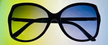 Load image into Gallery viewer, Kenneth Cole Reaction Black Rectangle Womens Plastic Sunglass, KC1408. 1B