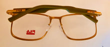 Load image into Gallery viewer, Fila Mens Gold Green Ophthalmic Soft Rectangle Metal Frame F0014. 03. 55mm