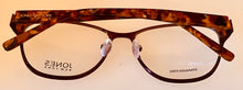 Load image into Gallery viewer, Jones New York Brown Unisex Metal Soft Cat Eye Eyewear Frame, J488. 55mm