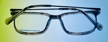 Load image into Gallery viewer, Lucky Brand Mens Ophthalmic Eyeglass Rectangle Grey Tort Plastic D506 53mm